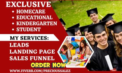 Generate Educational Leads for Pre School, Student Day Care, and Online Coaching