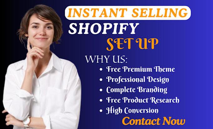 I will create Shopify website, build Shopify store design, Shopify dropshipping
