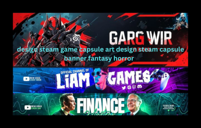 Design Steam Capsule Design for Game Steam Artwork Steam Capsule Game Banner
