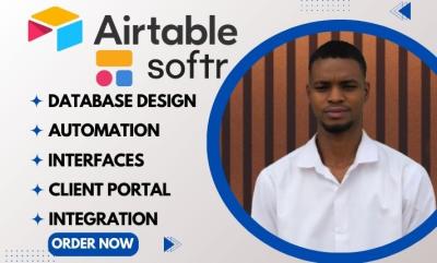 I will setup Airtable database, Softr web apps, and Airtable automation