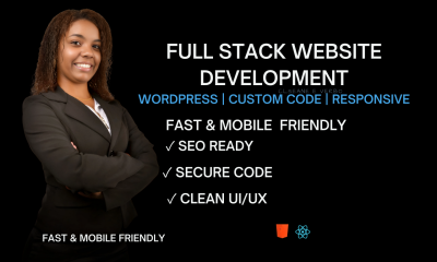 I Will Build a Responsive SEO Optimized Django React or WordPress Full Stack Website