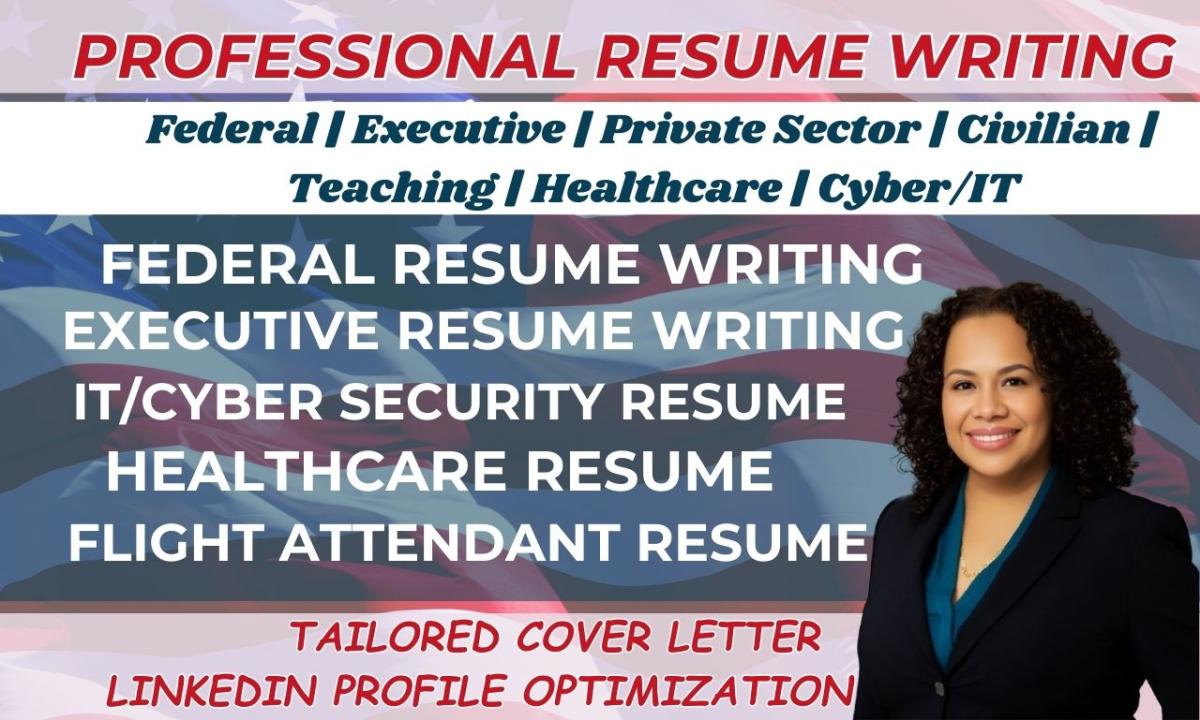 I Will Write Professional ATS Federal Executive Engineering IT Resume Writing
