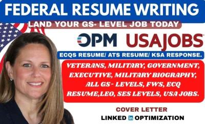 I will write federal resume USAJOBS resume executive resume software engineering resume