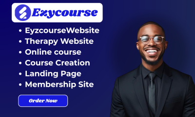 I will EzyCourse setup, EzyCourse therapy website, EzyCourse online course