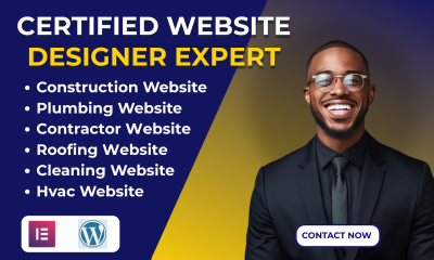 I will build HVAC, Roofing, Plumbing, Construction, Cleaning WordPress Website