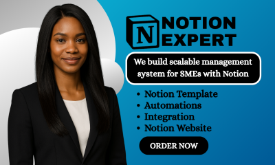 I will setup Notion Workspace | Notion Dashboard | Custom Notion Template | Notion Expert