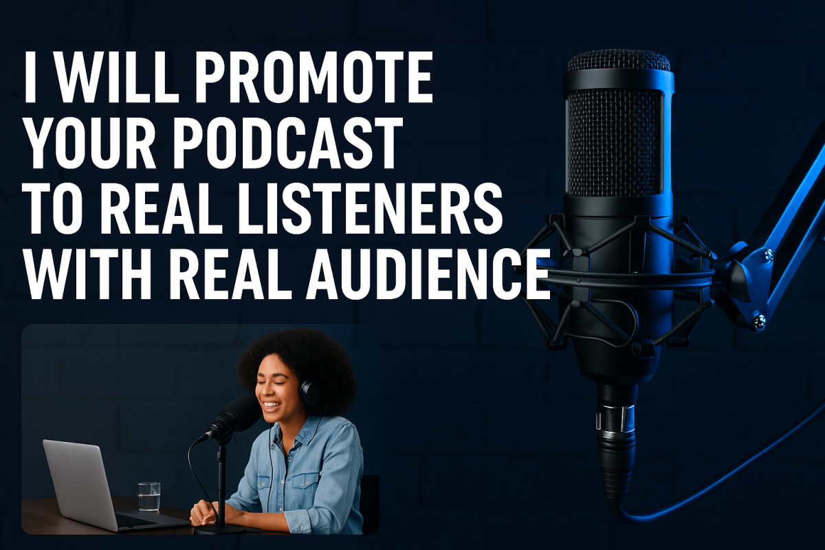 I will promote your podcast to real listeners with real audience