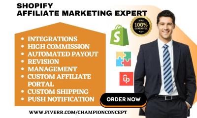 Setup Shopify Affiliate Marketing, Promote with GoAffPro, ClickBank Affiliate Website