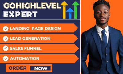 I will gohighleve website design | Landing Page | Sales Funnel | GoHighLevel Sales Funnel