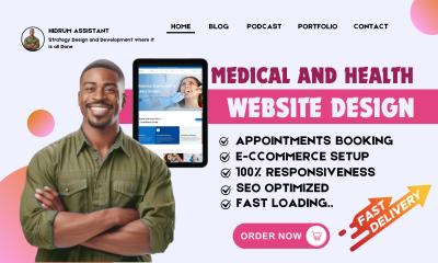 I will create a Medical Website, Healthcare Website, Dental Website, Home Care Website, or Clinic Website