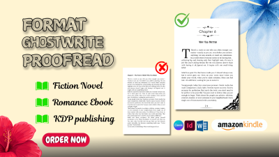 Do Book Formatting, Manuscript, eBook & Paperback Formatting, KDP Book Format, InDesign Services