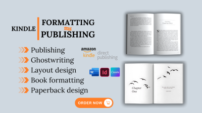 Write, Format, Design Paperback and Upload Ebook on Amazon KDP