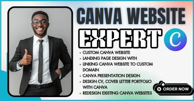 Design Canva Website Landing Page Canva Presentation Canva Template Canva Flyer