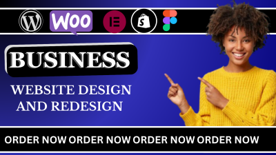 I will design and redesign website for small business, website development