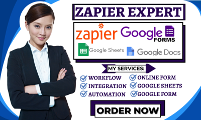 I will build Wufoo online forms, Google Forms, Google Sheets, Zapier automation