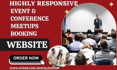Build Event Conference Website, Meeting Booking & Meetups Event Management Website