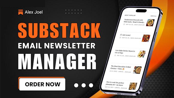 I will configure Substack account setup, editable newsletter template, and Substack post