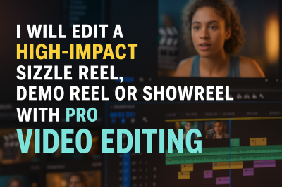 I will Edit a high impact sizzle reel, demo reel or showreel with pro video editing