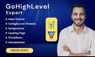 Gohighlevel Website, GoHighLevel Sales Funnel, CRM & Automation