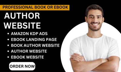 I will author website book launch thriller book, book sales and ebook sales