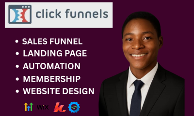 I will build GHL Landing Page, Migrate ClickFunnels Grove Pages, ClickFunnel 2.0 Website