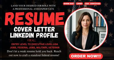 I will provide federal resume writing for your targeted job