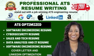I will write software engineer resume, IT and tech resume, data science resume writing
