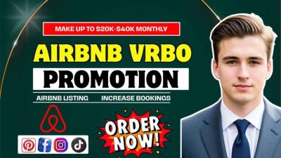 I Will Promote Your Airbnb, VRBO, and Houfy on Social Media to Increase Bookings