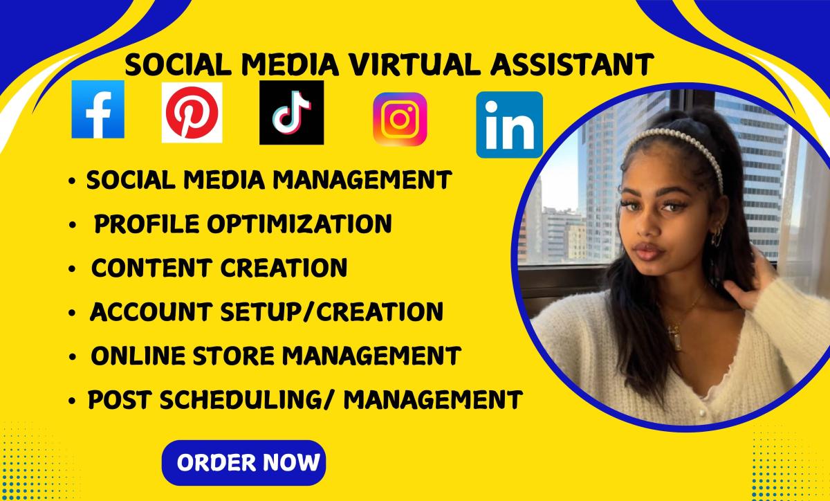 I Will Be Social Media Manager, Administrative Assistant, Personal & Executive Assistant