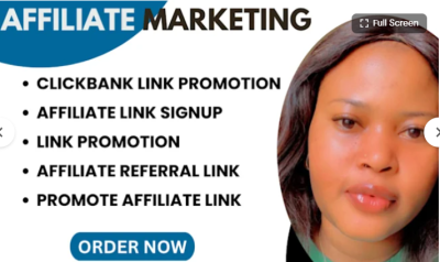I will clickbank affiliate link promotion affiliate marketing referral link promotion