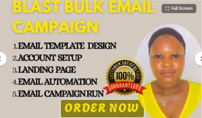 I Will Set Up Email Blast Cold Email Bulk Email Marketing Campaign To Your Target Leads