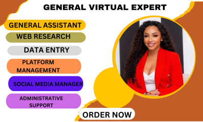 be your reliable virtual assistant for data entry, web research, and admin tasks