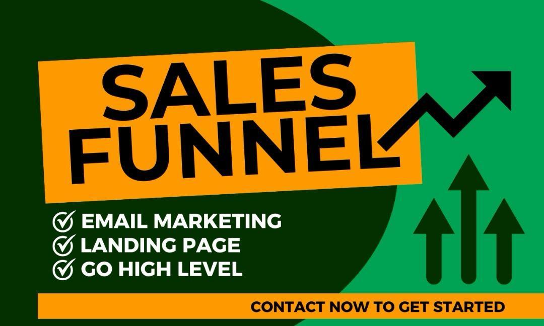 I will build high converting sales funnels with GoHighLevel and ClickFunnels landing pages