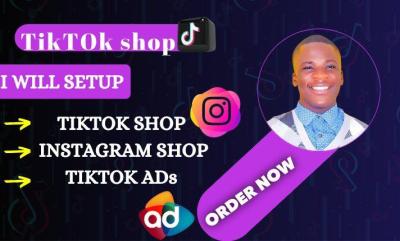 Set Up TikTok Shop, Facebook Shop, Instagram Shop, TikTok Dropshipping Shop