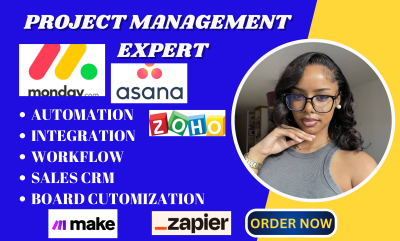 I will set up Monday CRM Project Management with n8n Automation for You