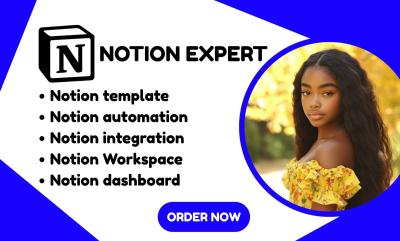 I will automate your workflow and build a powerful Notion system for productivity