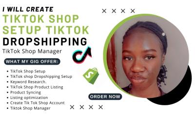 Create TikTok Shop Setup | TikTok Dropshipping | TikTok Shop Manager