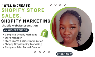 Do Shopify Store Promotion & Boost Organic Website Traffic, Shopify Sales & Marketing