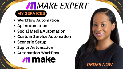 I will setup Make.com automations, GoHighLevel workflows, Made.com integration, N8N, VAPI, and AI solutions