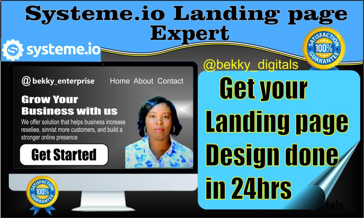 I will design a high converting Systeme.io landing page for online coaches
