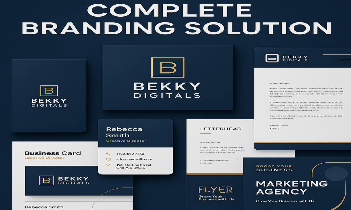 I will design a complete brand identity with logo, business card, flyer and stationary