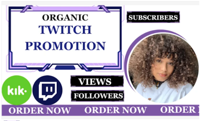I Will Promote and Bring Live Viewers to Your Twitch Channel Organically