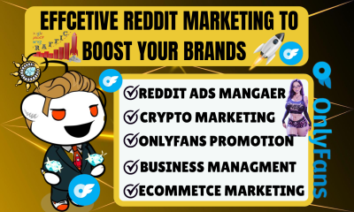 I will do Reddit promotion for OnlyFans, eCommerce store, crypto website to gain traffic