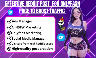 I will superfast reddit post for OnlyFans page Fansly AI NSFW ads manager gain traffic