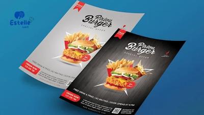 I will design snack, food and restaurant menu design using Adobe Photoshop