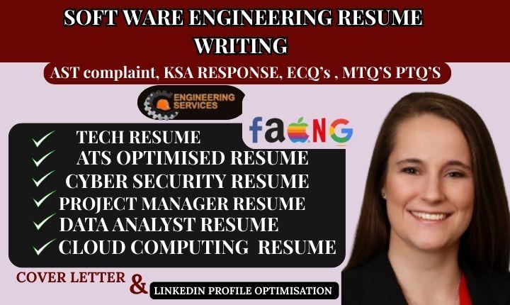 I will write software engineering resume, IT developer tech resumes, federal resume