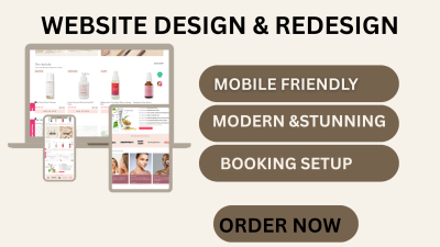 I Will Design Stunning Website Using Wix, Squarespace, or Weebly