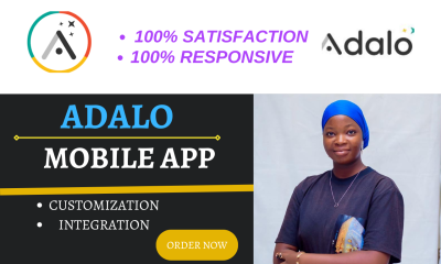 I will design and develop a custom Adalo mobile app