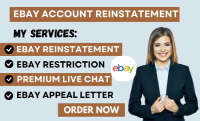 I will reopen eBay suspension with appeal letter for eBay reinstatement and eBay reopen