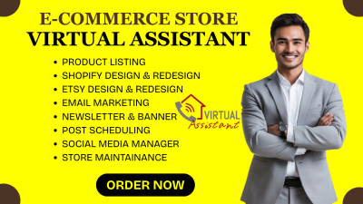 I will be your executive virtual assistant Shopify ecommerce virtual assistant